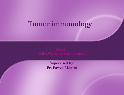 Tumor Immunology