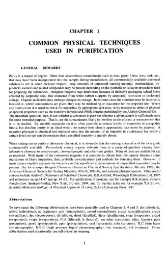 Purification of Laboratory Chemical