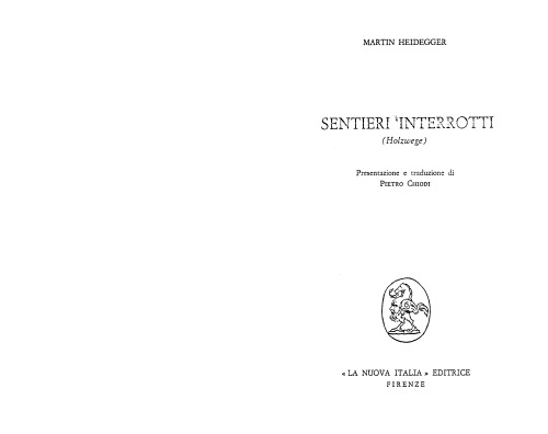 Sentieri interrotti