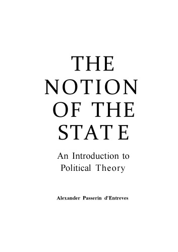 The Notion of the State