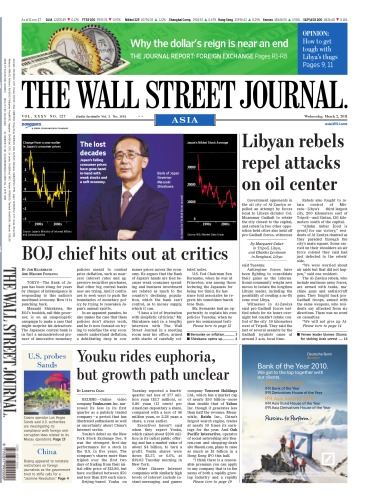 The Wall Street Journal Asia No. 127 dated Wednesday, March 02, 2011