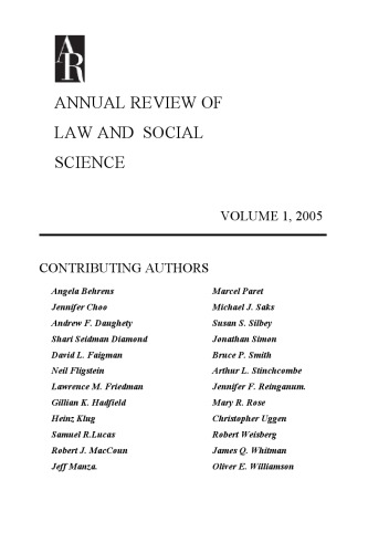 Annual Review of Law and Social Science