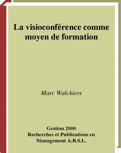 La visioconférence comme moyen de formation