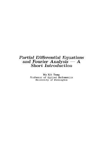 Partial differential equations and Fourier analysis, introduction