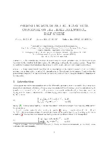 Prescribing scalar and boundary mean curvature on the three dimensional half sphere