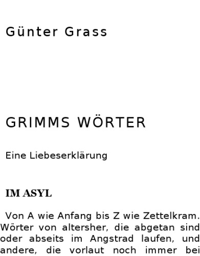 Grimms Wörter: Eine Liebeserklärung