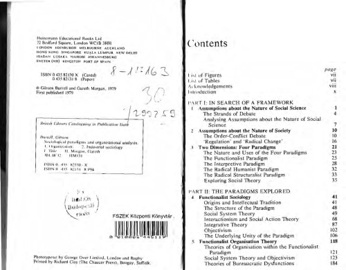 Sociological Paradigms and Organisational Analysis