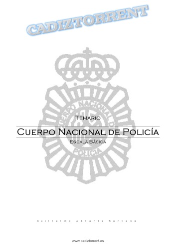 Temario Oposiciones Escala Basica Cuerpo Nacional de Policia