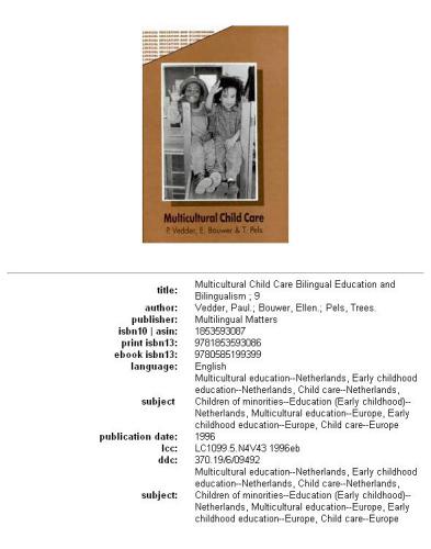 Multicultural Child Care (Bilingual Education and Bilingualism, 9)