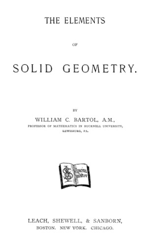 The elements of solid geometry