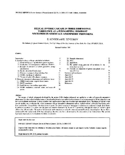 Physics Reports vol.128