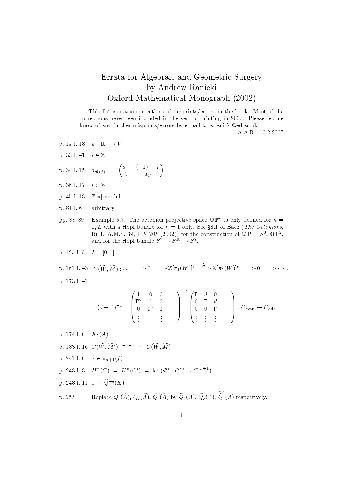 Errata for Algebraic and Geometric Surgery