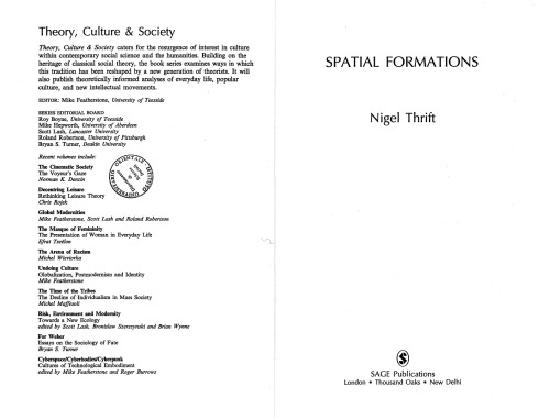 Spatial formations (Theory,Culture and Society)