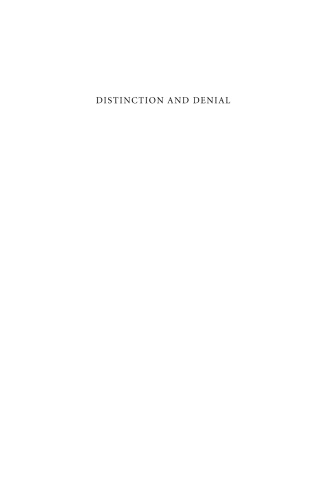 Distinction and Denial: Race, Nation, and the Critical Construction of the African American Artist, 1920-40