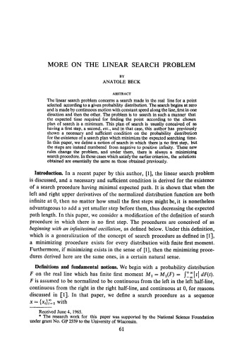 Israel Journal of Mathematics, Volume 3, Issue 2 (1965)