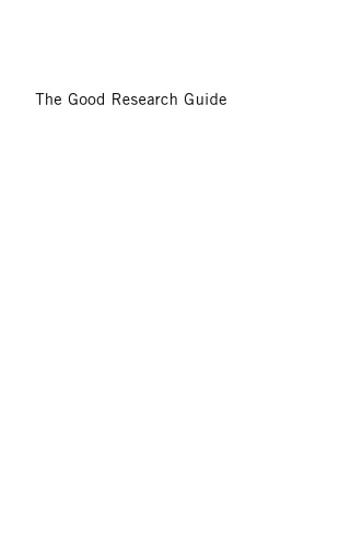 The Good Research Guide: for small-scale social research projects, 3rd Edition