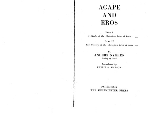 Agape and Eros