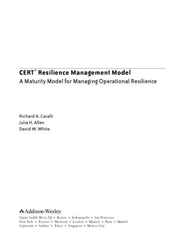 CERT Resilience Management Model 