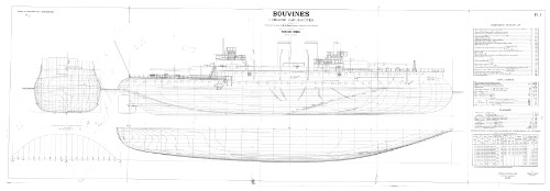 Чертежи кораблей французского флота BOUVINES 1892