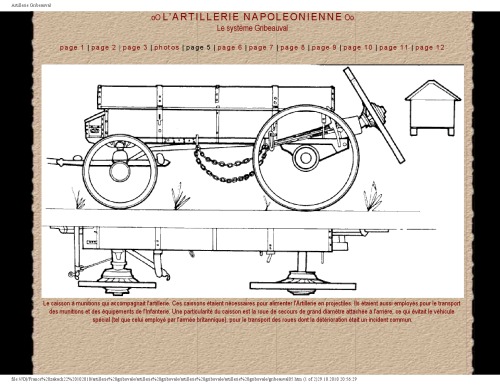 Le Systeme  Gribeauval: L Artillerie  napoleonienne