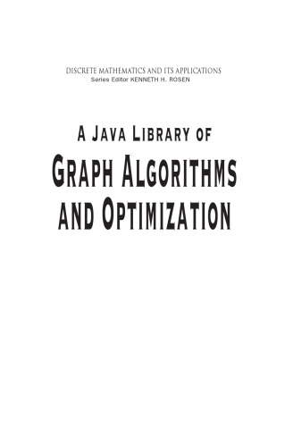 A Java Library of Graph Algorithms and Optimization