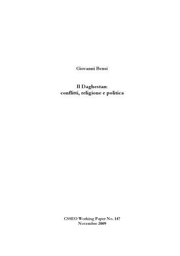 Il Daghestan: conflitti, religione e politica