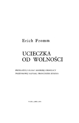 Ucieczka od Wolności