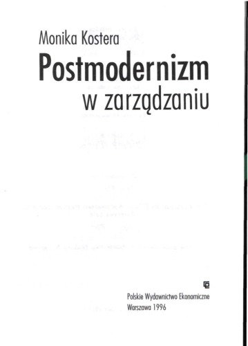 Postmodernizm w zarządzaniu  