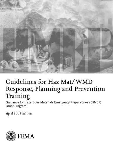 Guidelines for Haz Mat WMD Response, Planning and Prevention Training  