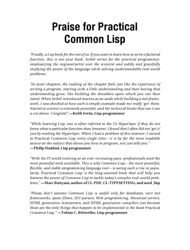 Practical Common Lisp  