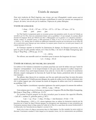 Les neuf chapitres : le classique mathématique de la Chine ancienne et ses commentaires