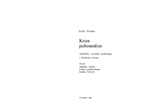 Kriza psihoanalize