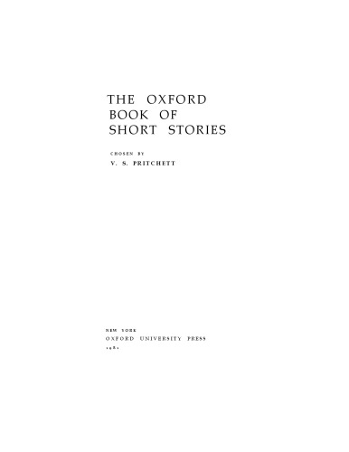 The Oxford Book of Short Stories (Oxford Books of Prose & Verse)  