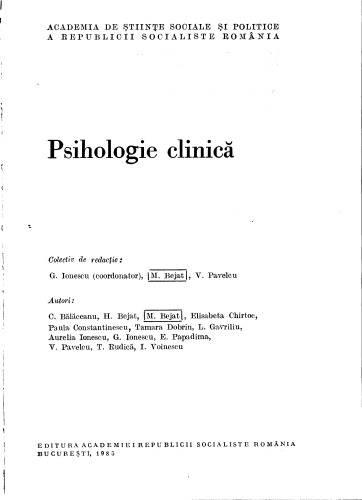 Psihologie clinică