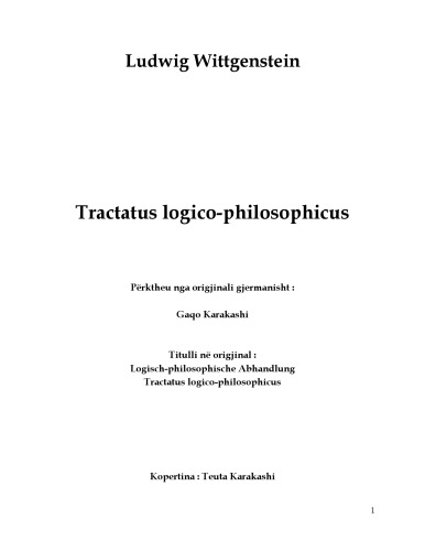 Tractatus logico-philosophicus