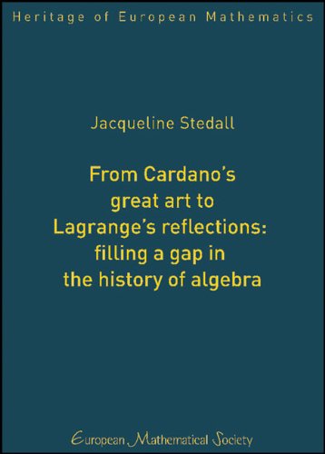 From Cardano's Great Art to Lagrange's Reflections: Filling a Gap in the History of Algebra ()