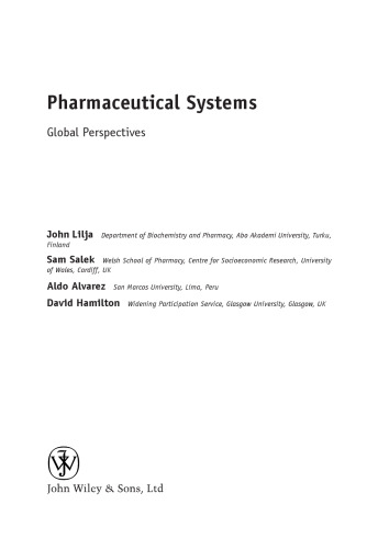 Pharmaceutical systems: global perspectives