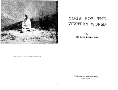 YOGA FOR THE WESTERN WORLD