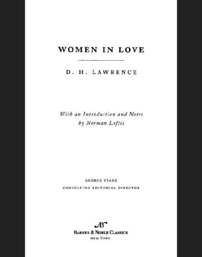 Women in Love (Barnes & Noble Classics)  