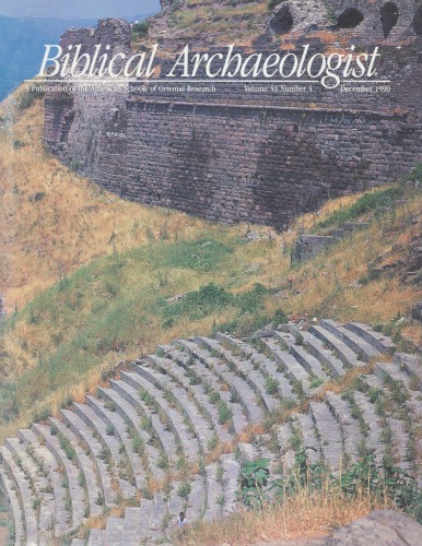 [Magazine] The Biblical Archaeologist. Vol. 53. No 4