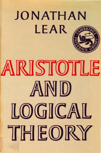 Aristotle and Logical Theory