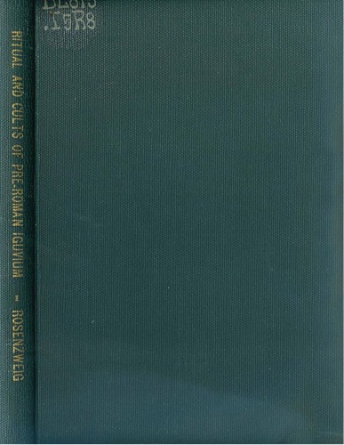 Ritual and cults of pre-Roman Iguvium: With an Appendix Giving the Text of the Iguvine Tablets (Studies and Documents, no. 9)  