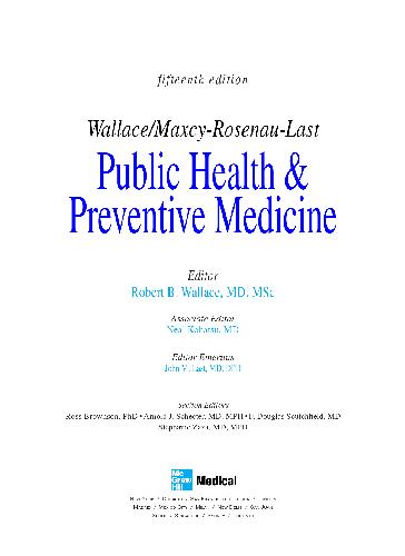 Public Health and Preventive Medicine