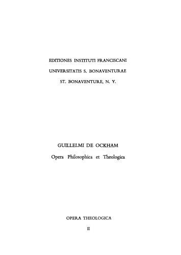 Opera Theologica Vol. 02