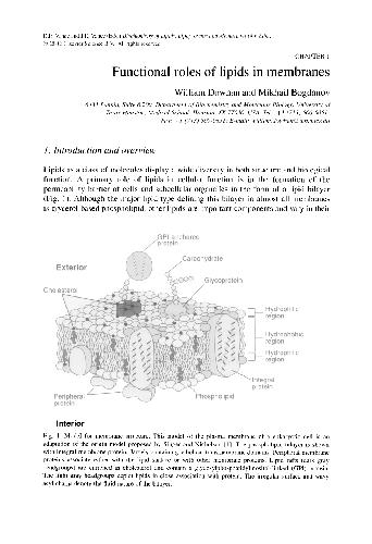 Biochemistry of Lipids, Lipoproteins and Membranes