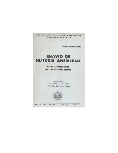 Ensayo de Historia Americana 4: Estado Presente de la Tierra Firme 