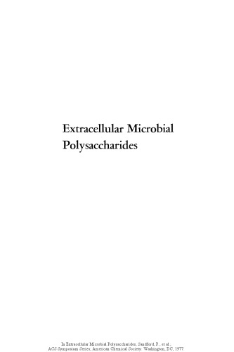 Extracellular Microbial Polysaccharides