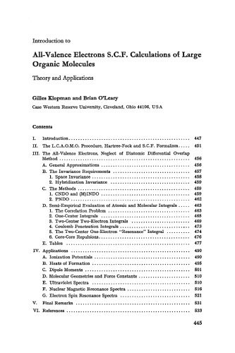 All-Valence Electrons S.C.F. Calculations