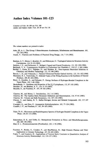 Structural Chemistry