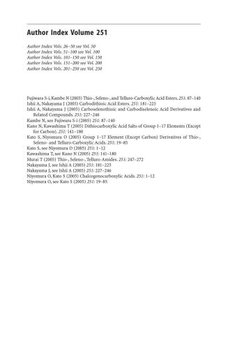 Chalcogenocarboxylic Acid Derivatives